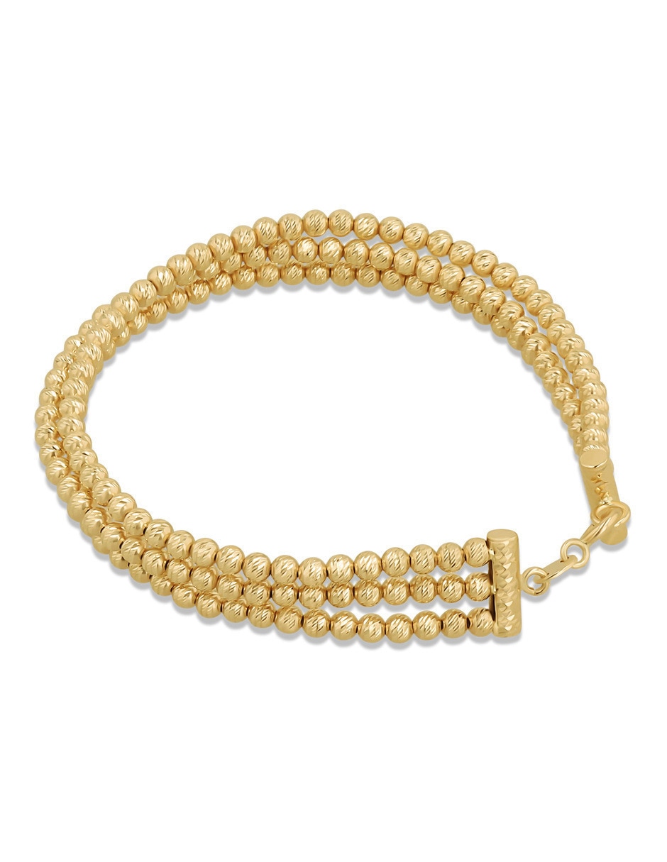 Pulsera de oro amarillo 10 K acabado brillante 3