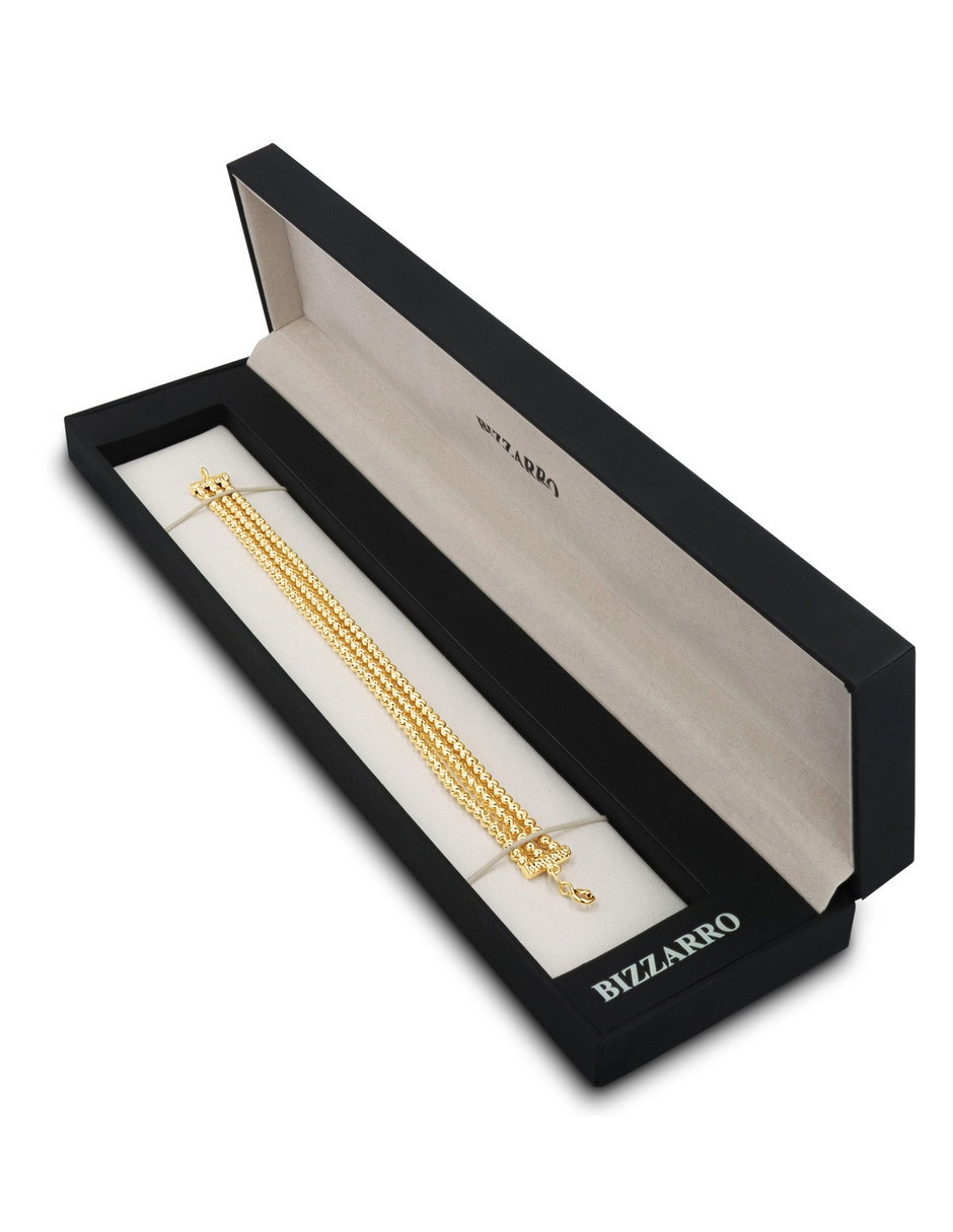 Pulsera de oro amarillo 10 K acabado brillante 2