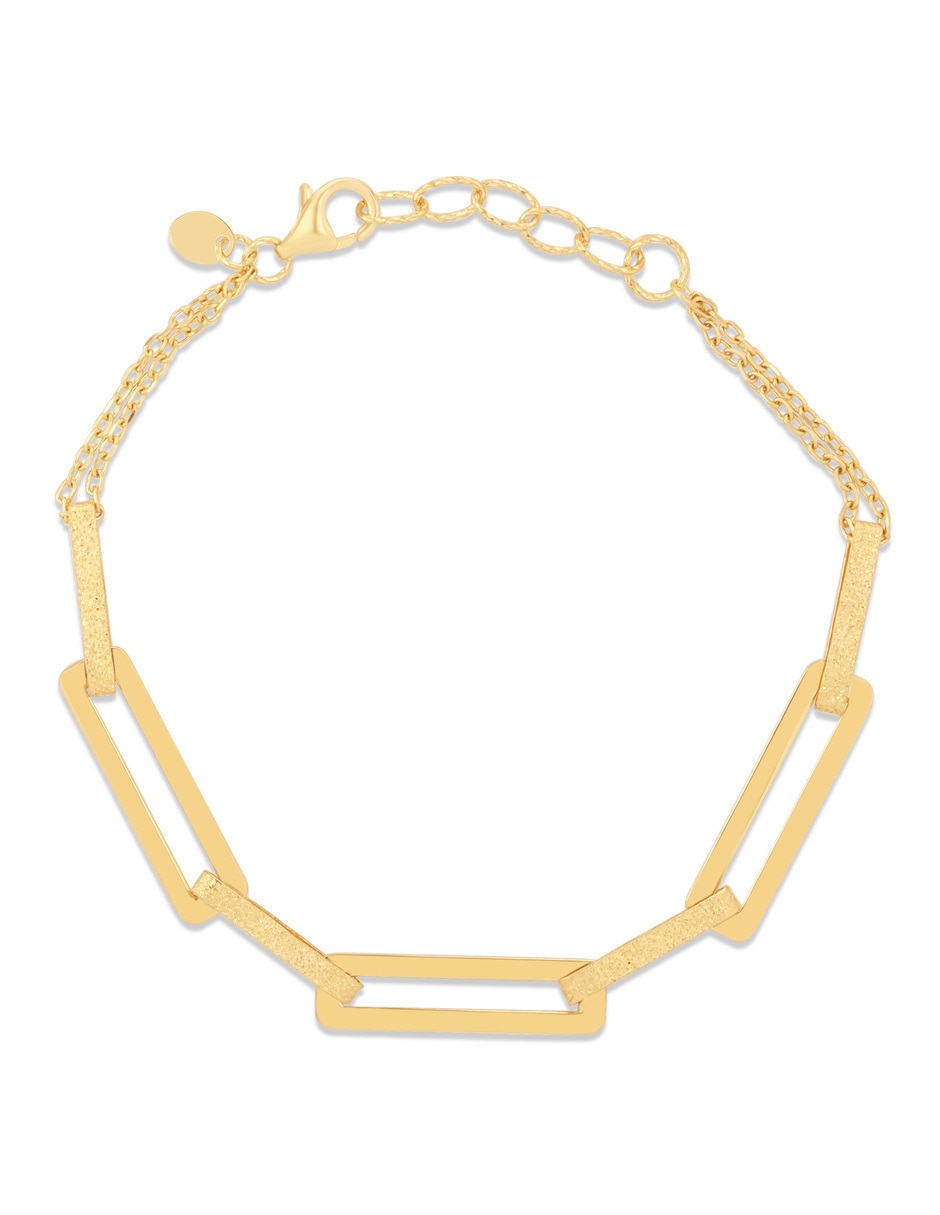 Pulsera de oro amarillo 10 K acabado brillante