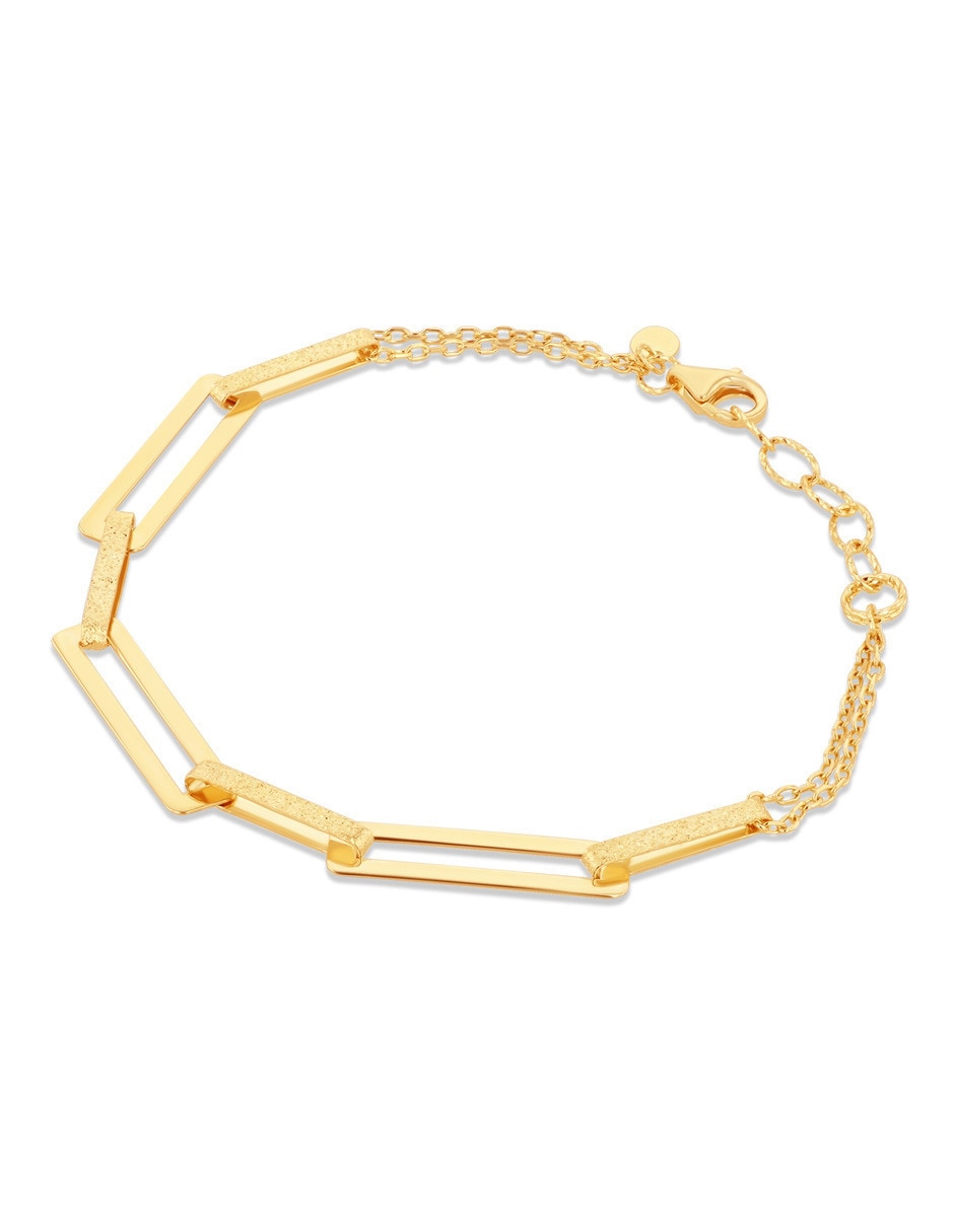 Pulsera de oro amarillo 10 K acabado brillante 4
