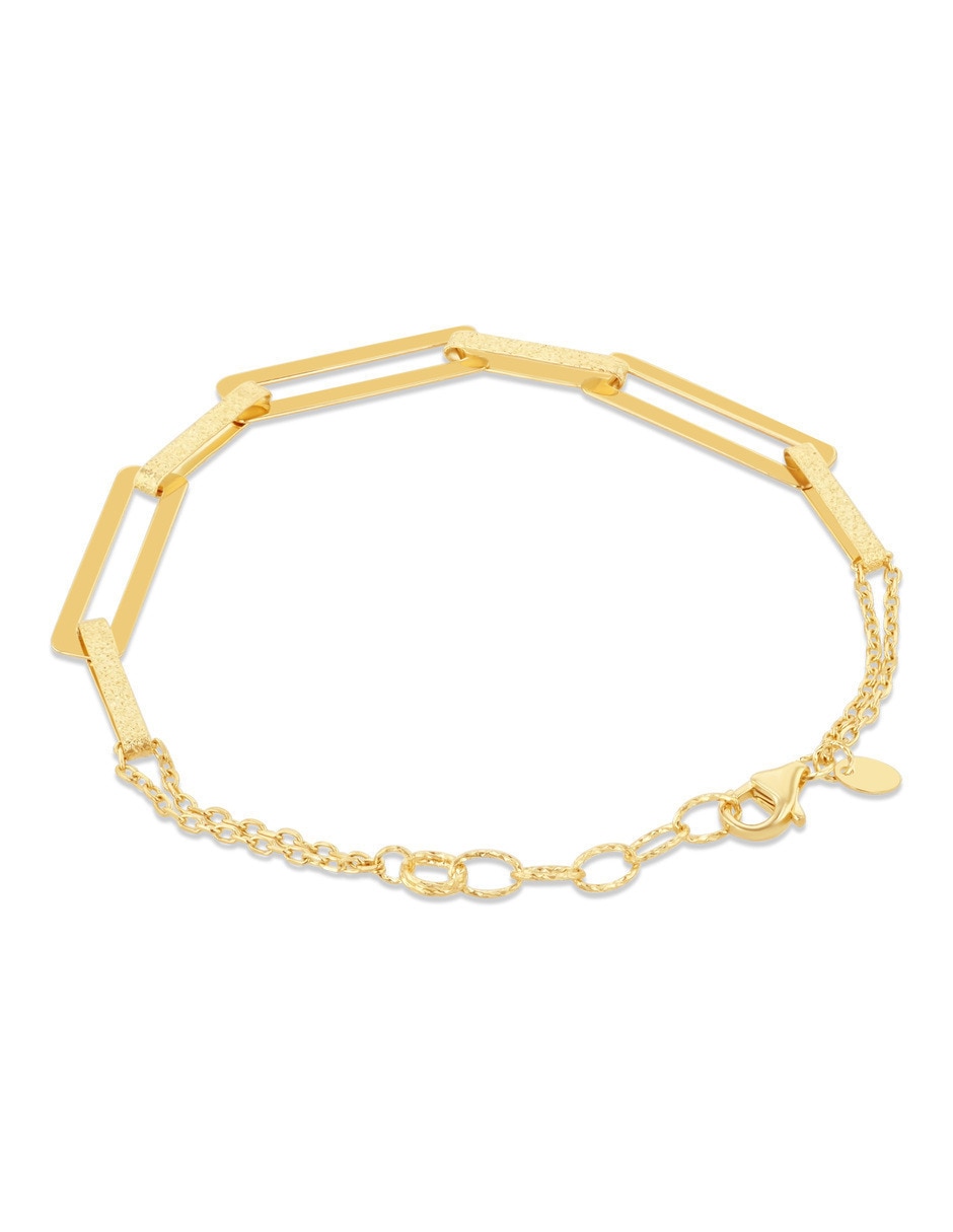 Pulsera de oro amarillo 10 K acabado brillante 3