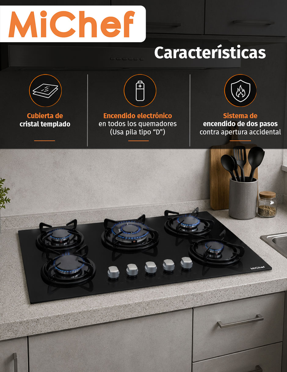 Parrilla eléctrica empotrable 6