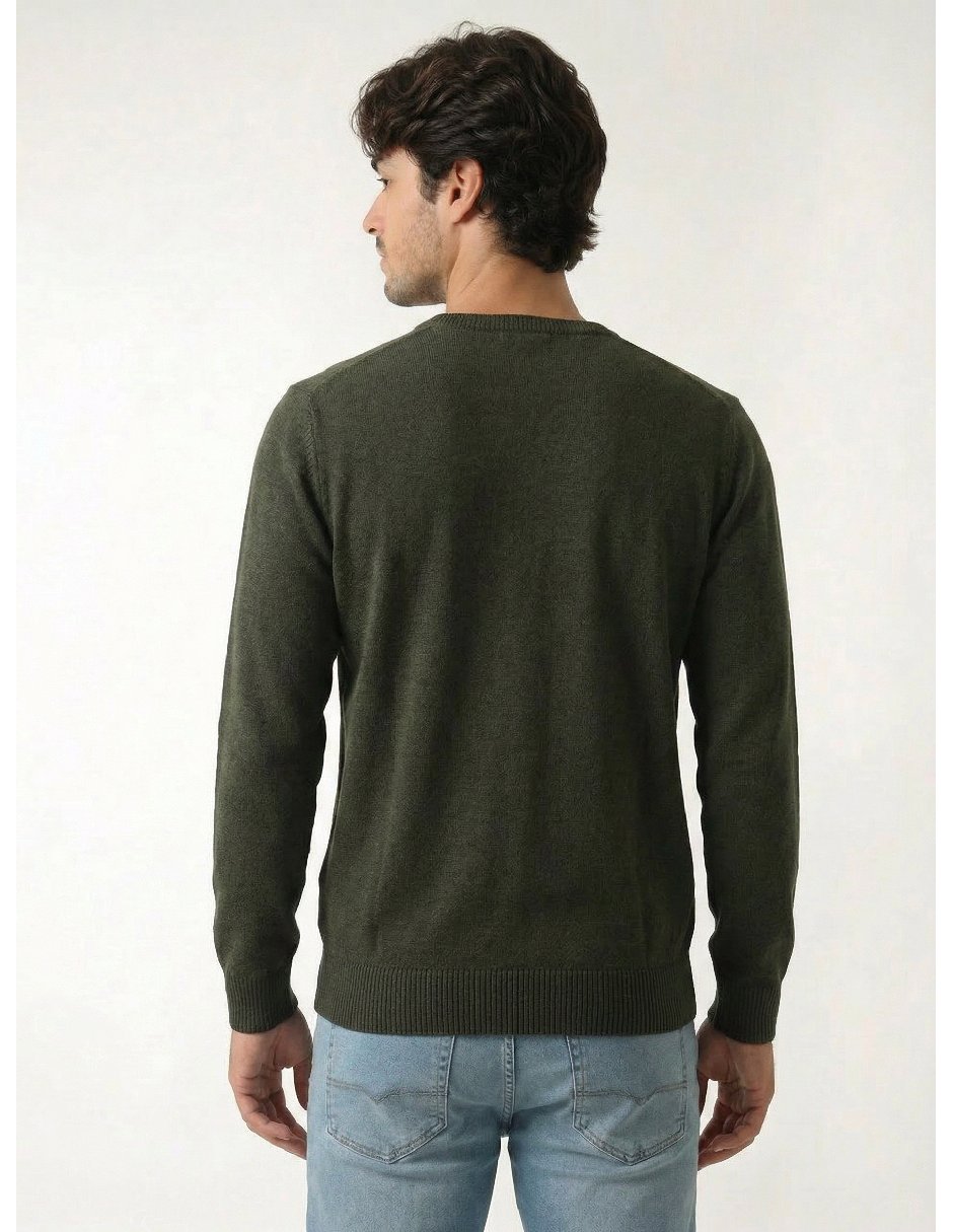 Suéter cuello v para hombre 2
