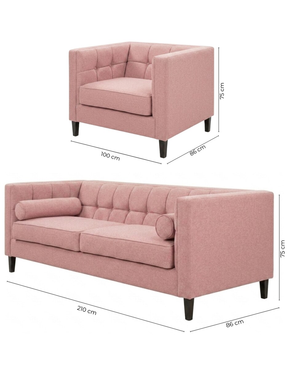 Sala modular madison de tela 9
