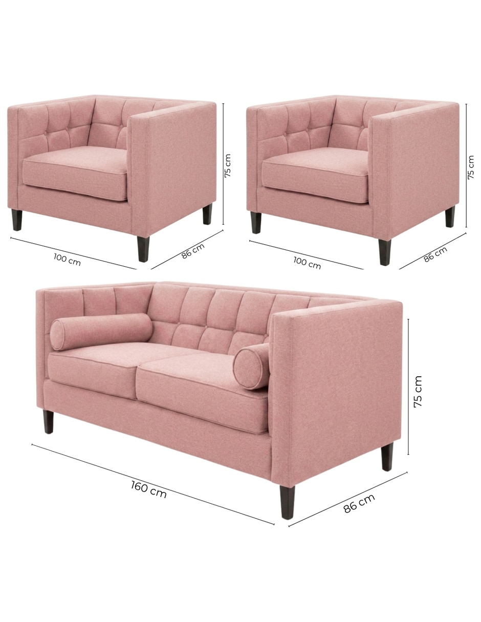 Sala modular madison de tela 9