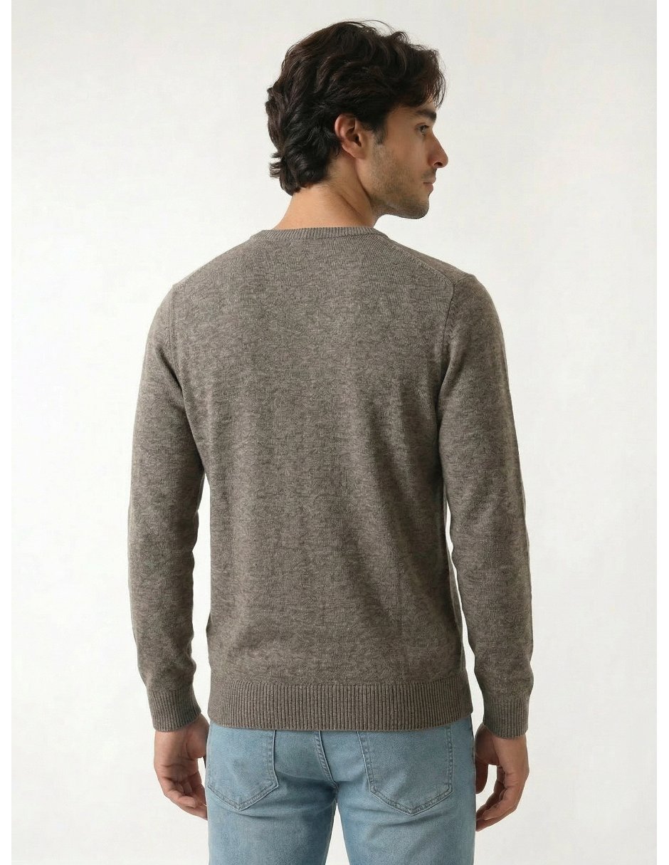 Suéter cuello v para hombre