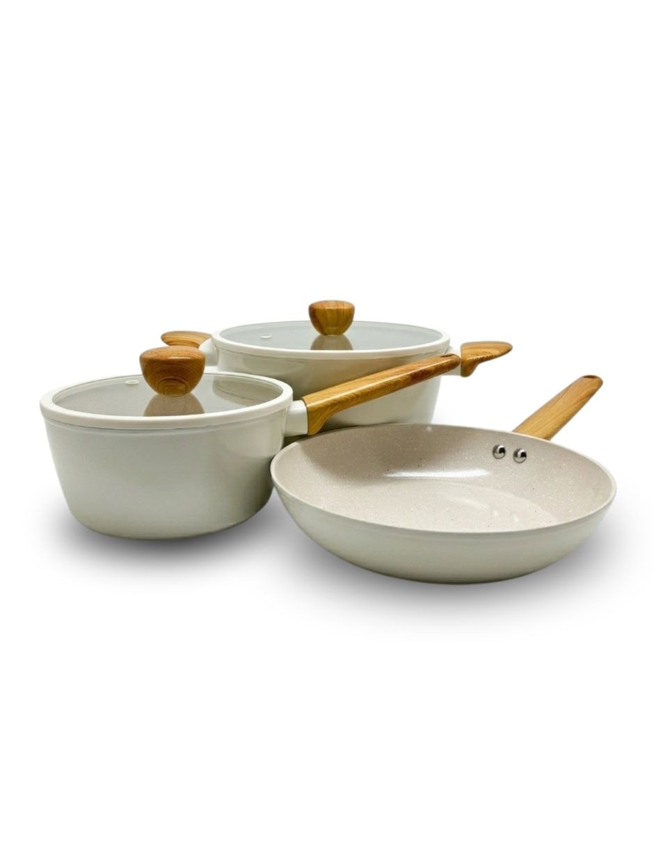 Batería de cocina de aluminio forjado 5 piezas Batería de cocina de aluminio forjado 5 piezas