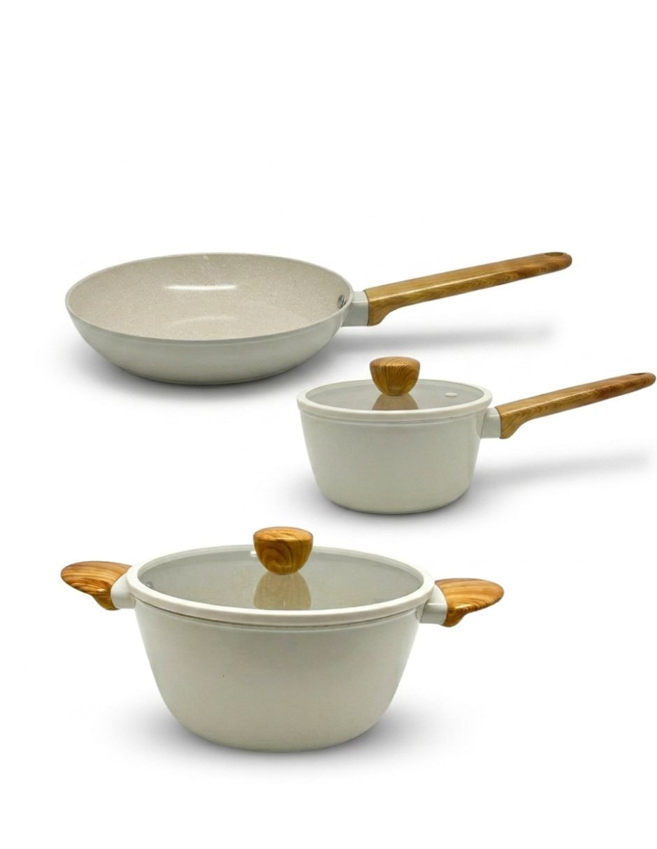 Batería de cocina de aluminio forjado 5 piezas 2