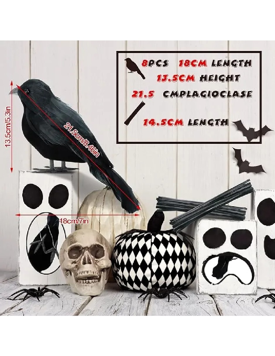 Set decoración con forma de cuervo 3