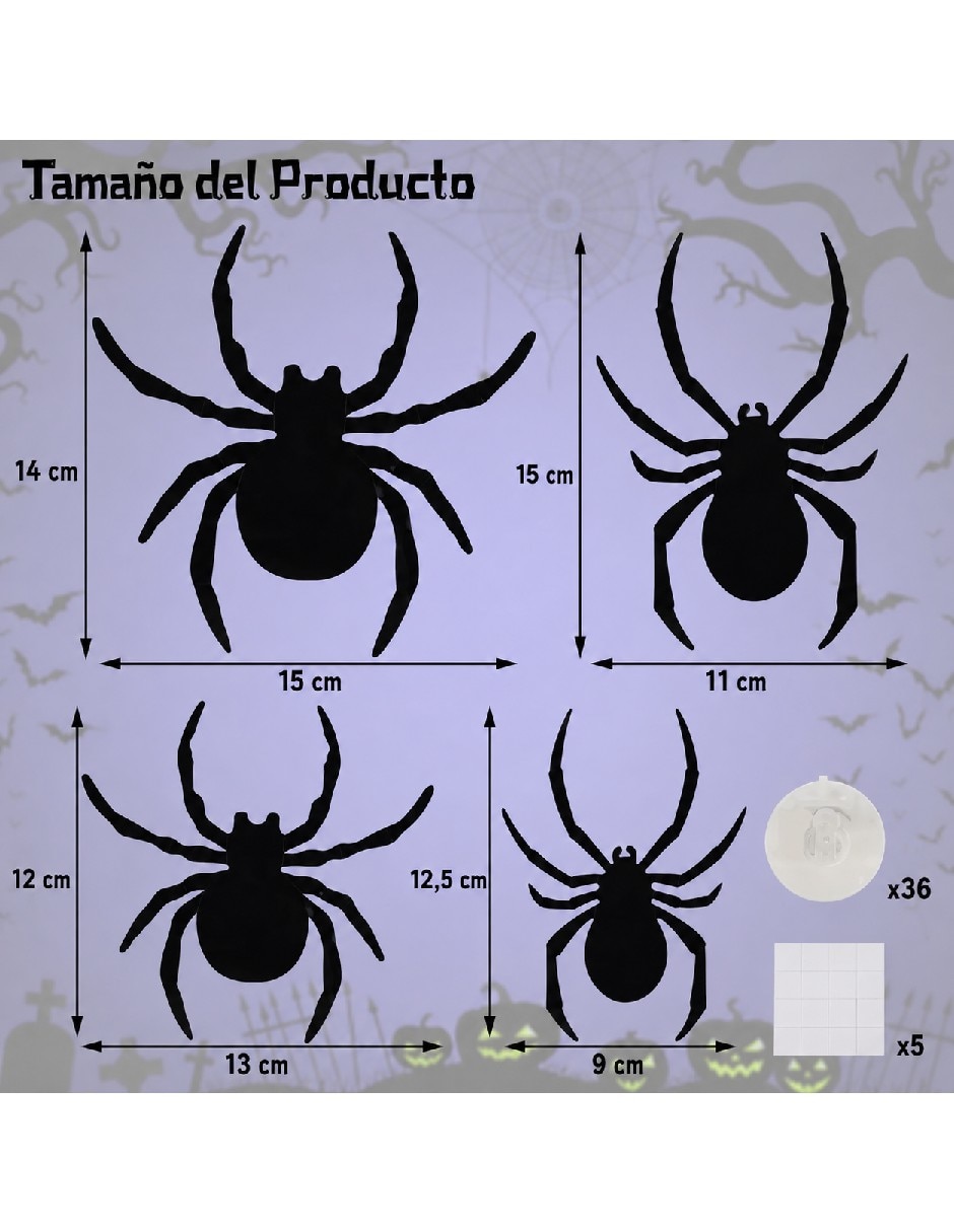 Set decoración con forma de araña 4