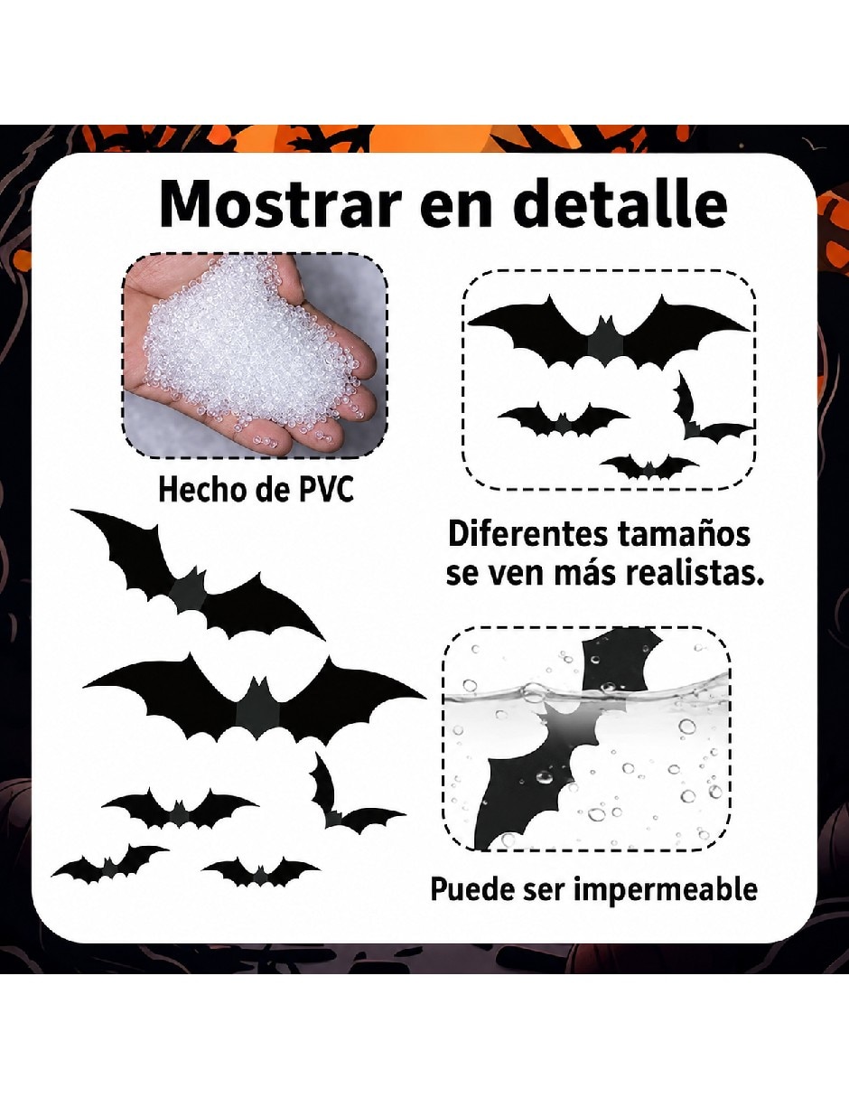 Set decoración con forma de murciélago 3