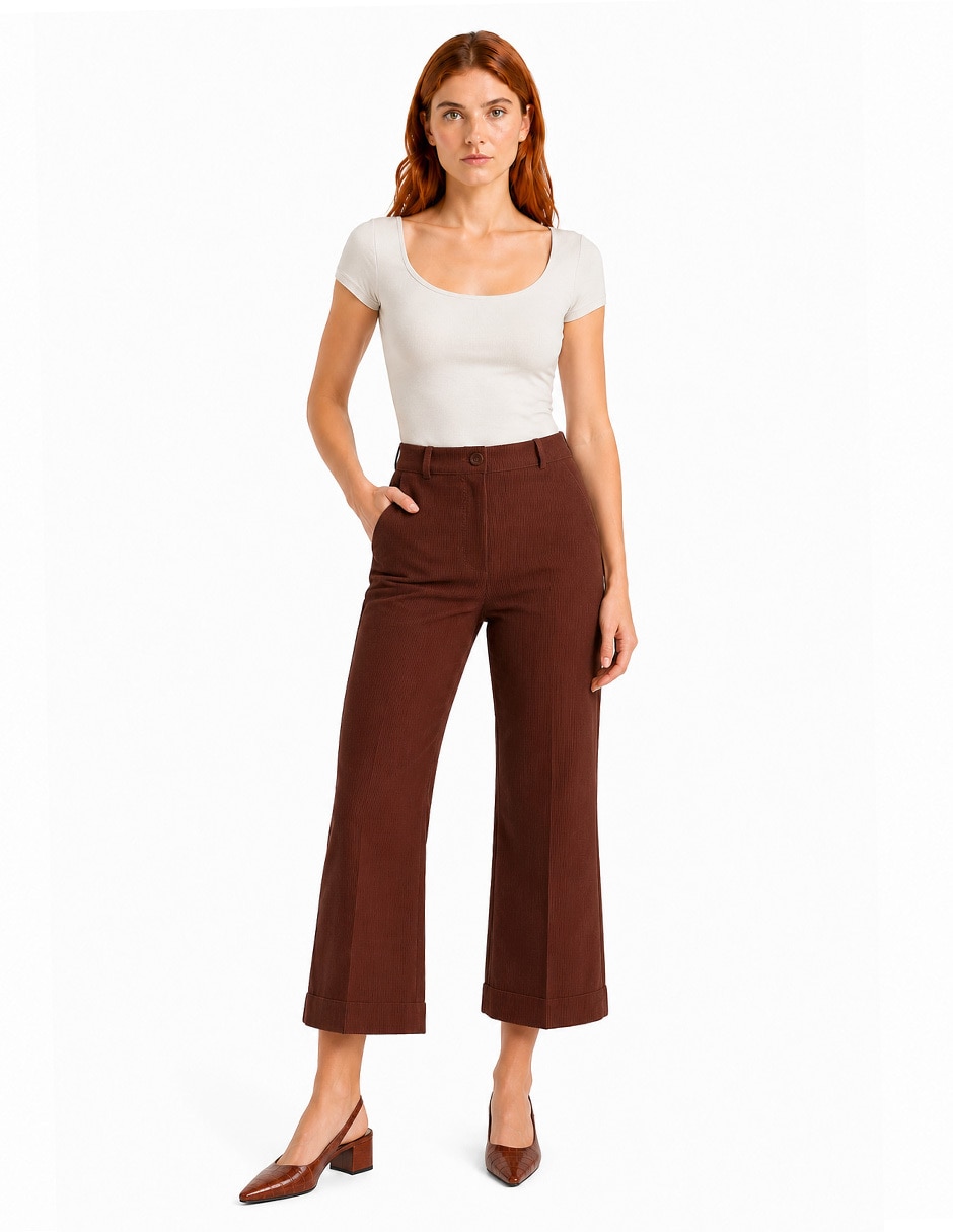 Pantalón regular para mujer 6