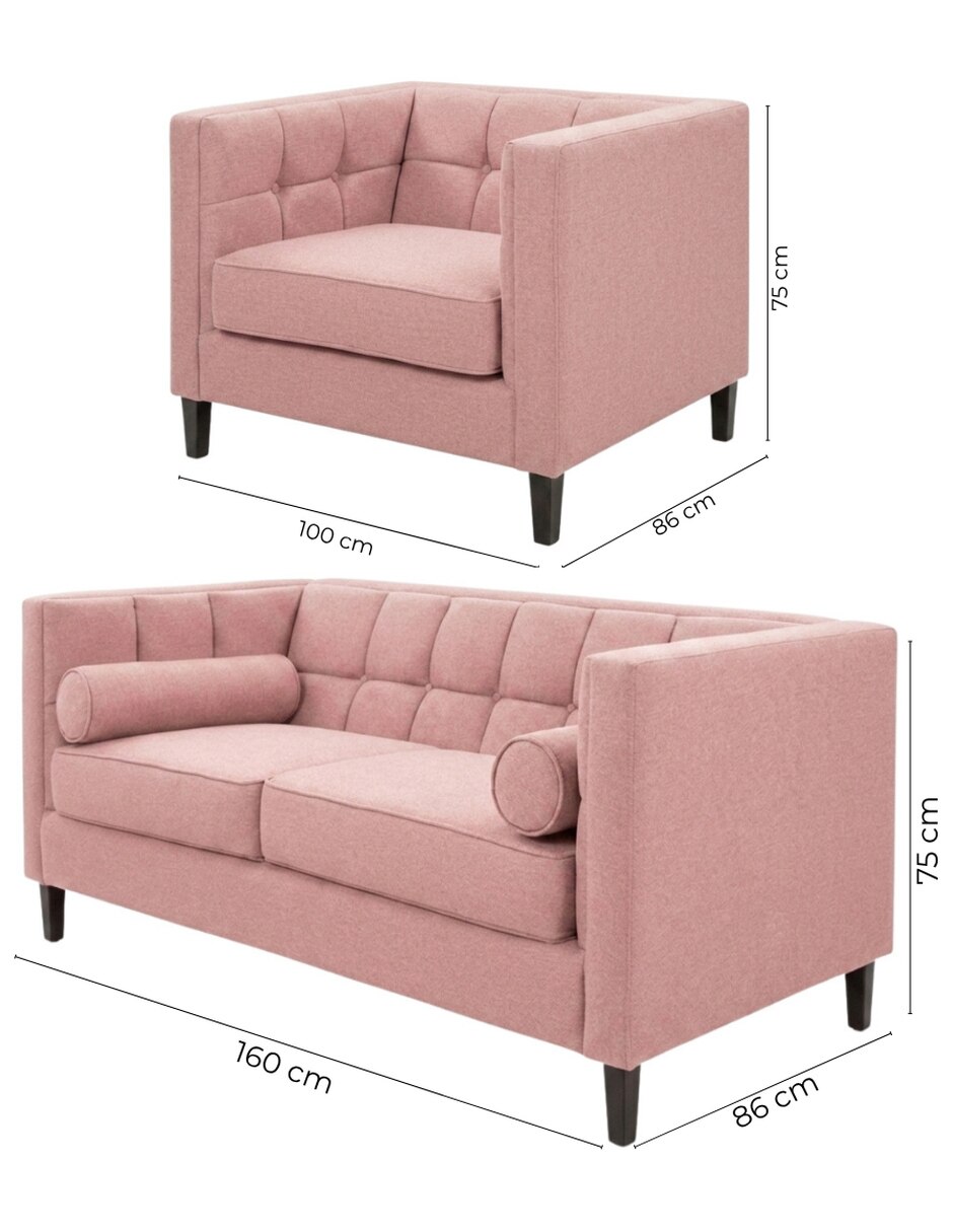 Sala modular madison de tela 9
