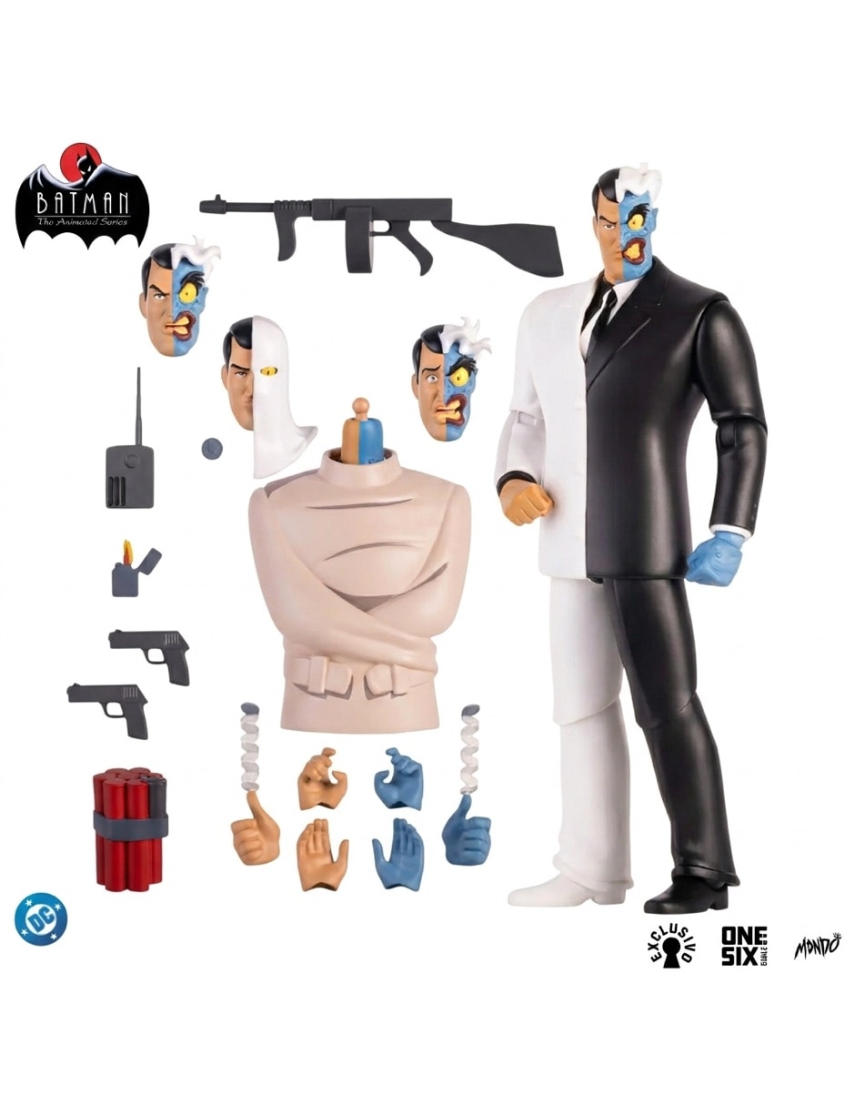 Figura de colección articulada Batman The Animated Series two face limitada 9