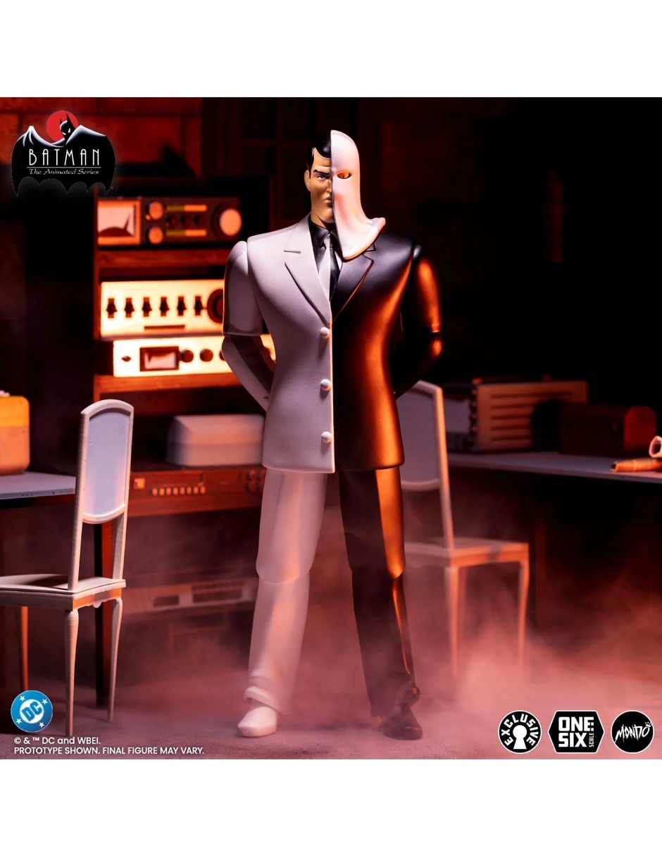 Figura de colección articulada Batman The Animated Series two face limitada 6
