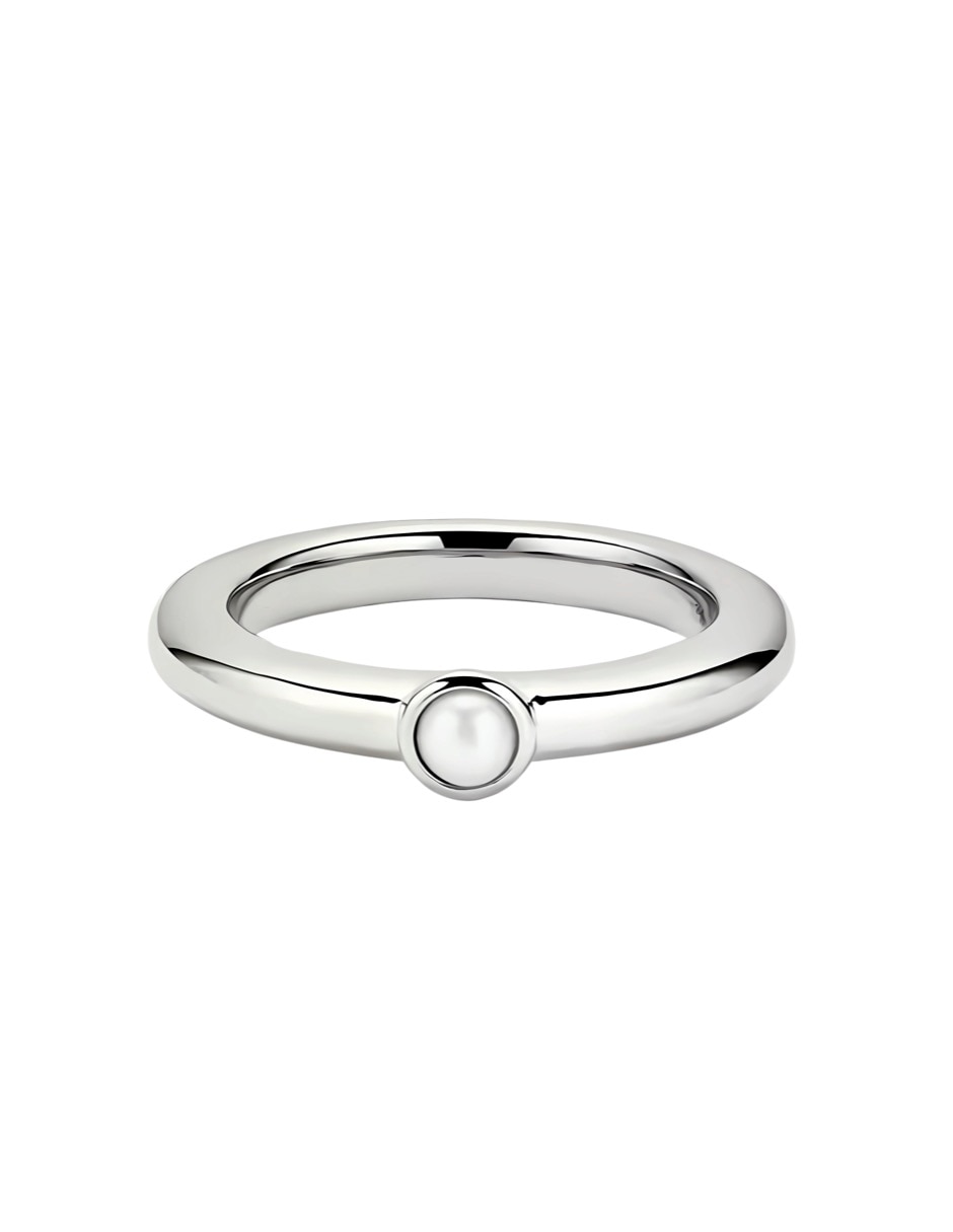 Anillo con gema p 925 de plata circonita brillante 1