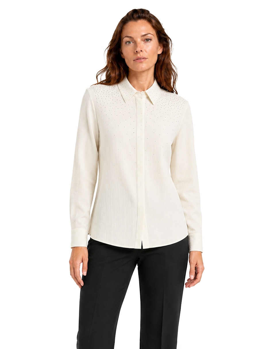 Blusa manga larga para mujer