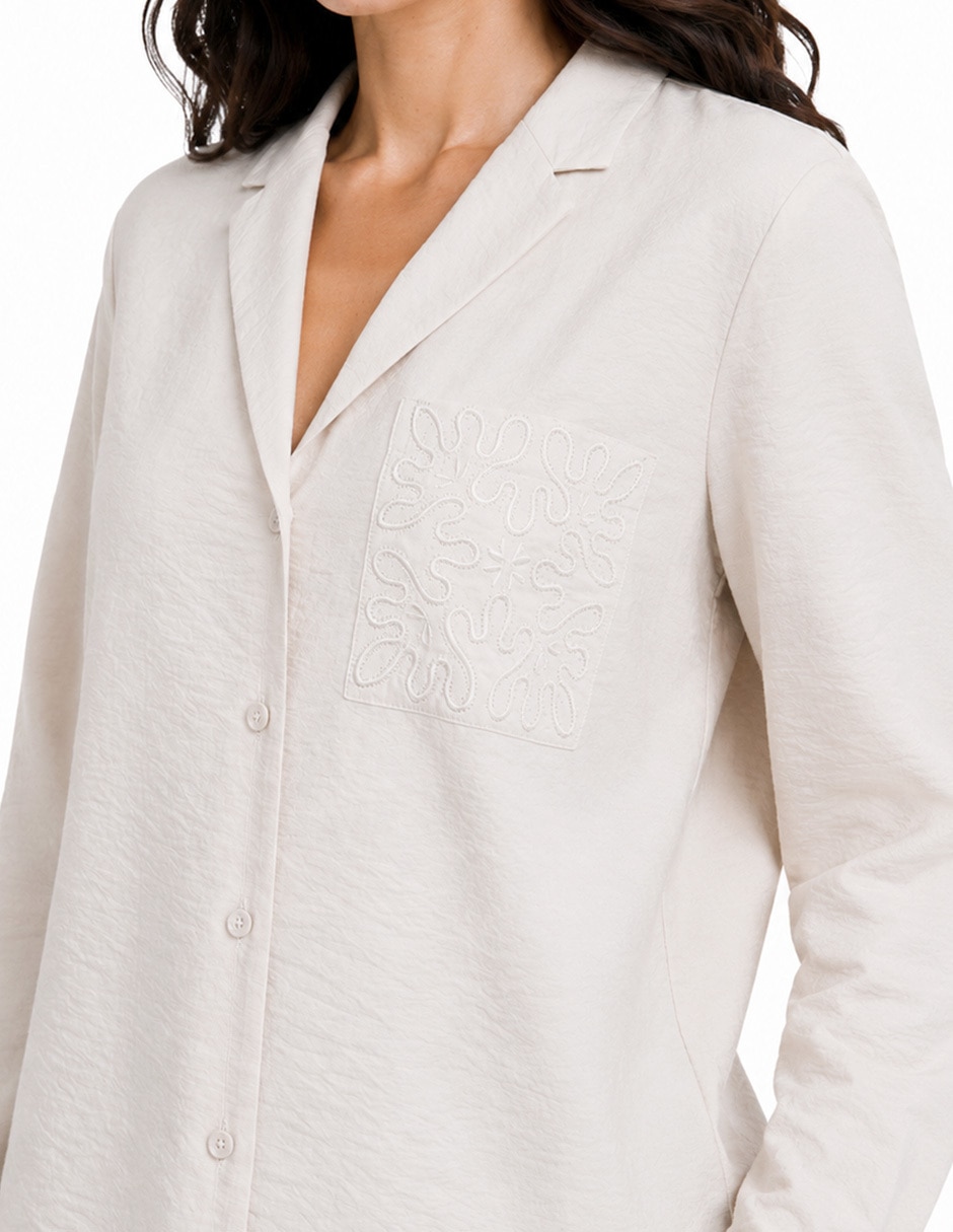 Blusa manga larga para mujer 4