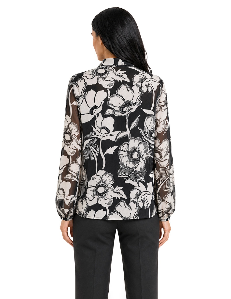 Blusa manga larga para mujer