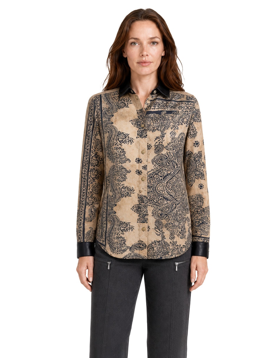 Blusa manga larga para mujer
