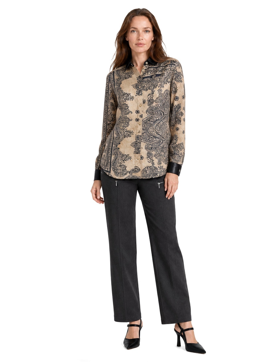 Blusa manga larga para mujer 6