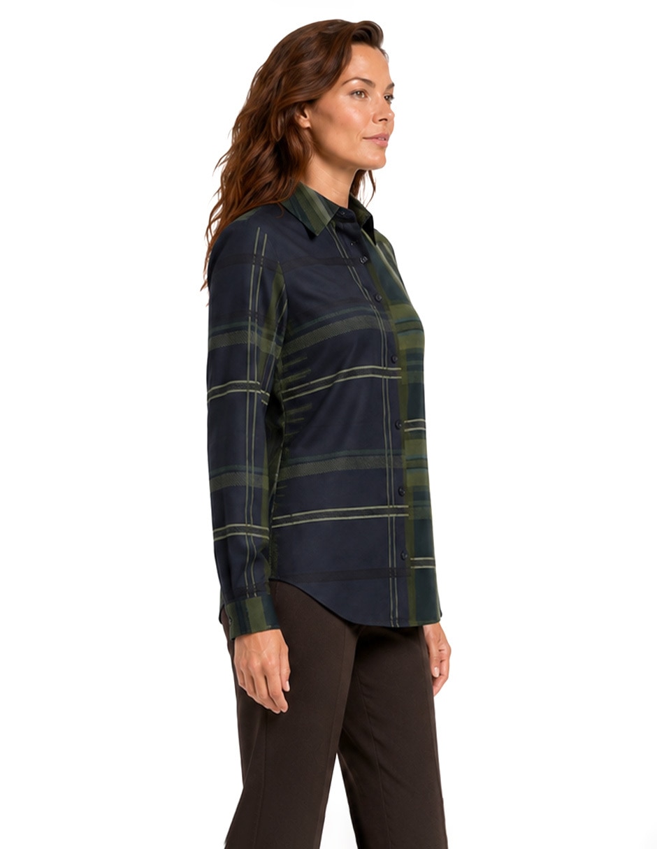 Blusa manga larga para mujer