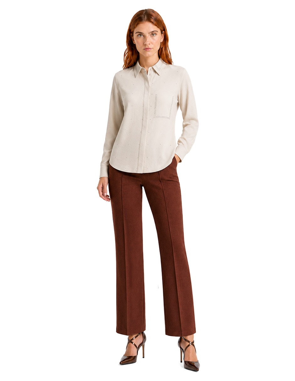 Blusa Adolfo Dominguez manga al codo para mujer 6