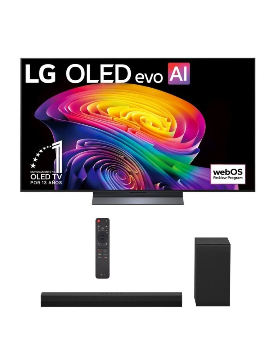 Pantalla Smart TV OLED de 77 pulgadas 4K/UHD OLED77C6OB con WebOS con AI Sound