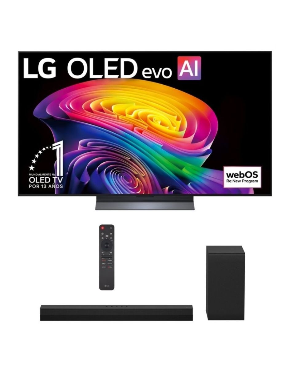 Pantalla Smart TV OLED de 55 pulgadas 4K/UHD OLED55C6OB con WebOS con AI Sound