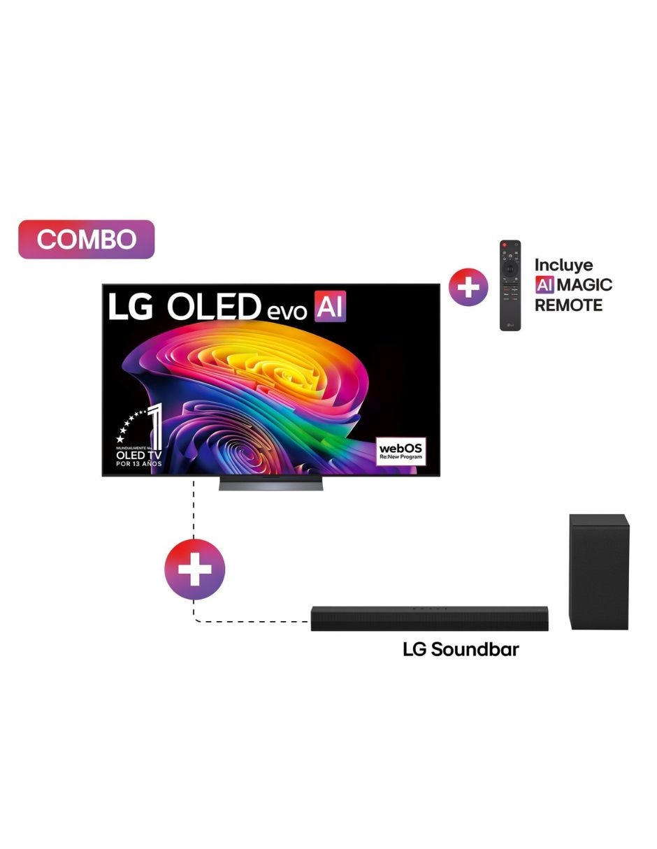 Pantalla Smart tv Oled de 4k/uhd Oled77C6ob con webos con ai sound