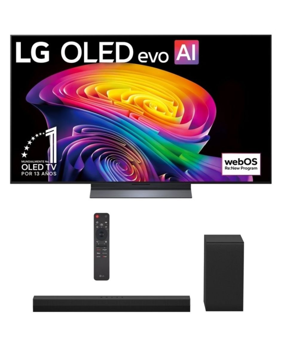 Pantalla Smart TV OLED de 65 pulgadas 4K/UHD OLED65C6OB con WebOS con AI Sound