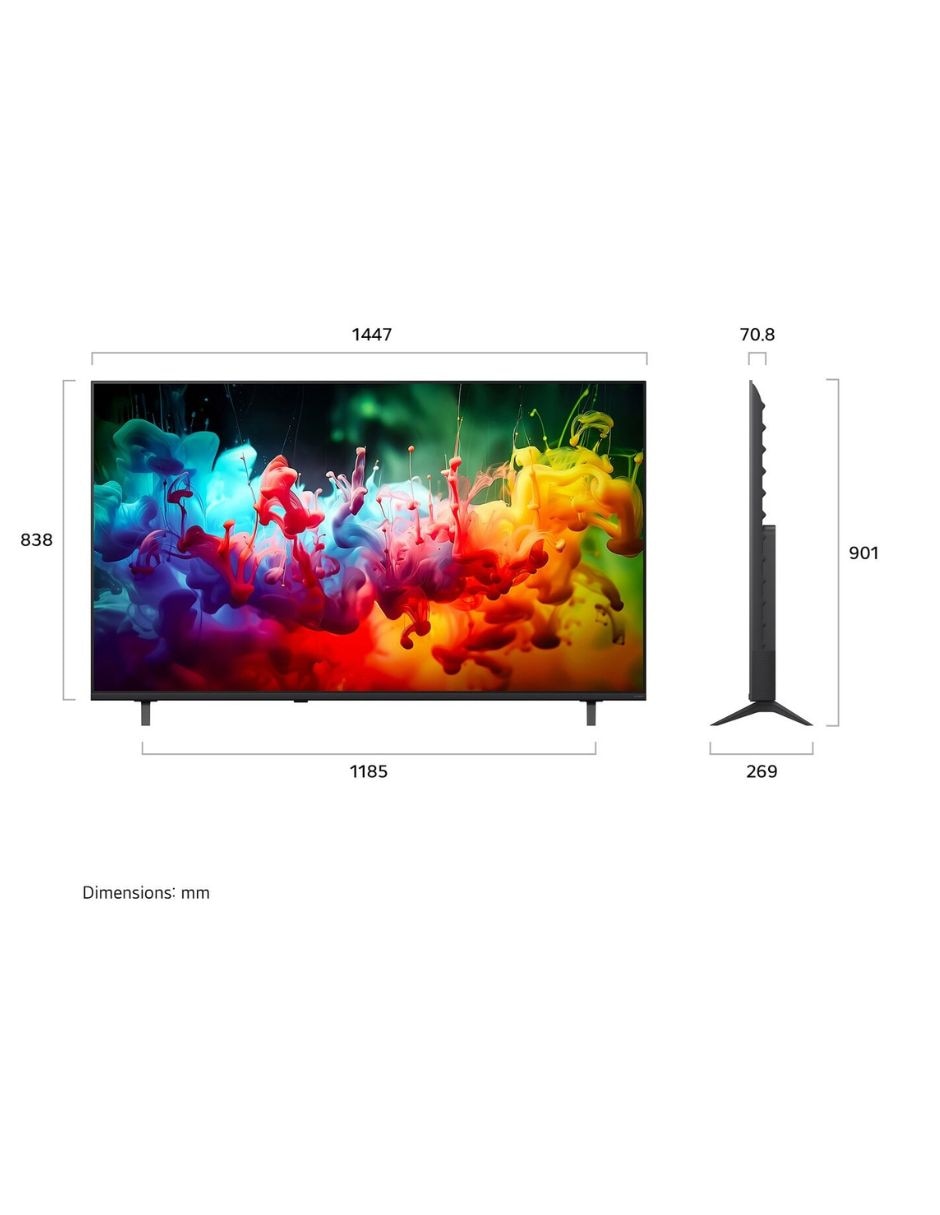 Pantalla Smart TV QNED de 65 pulgadas 4K/UHD 65QNED71BSC con WebOS con AI Sound 10
