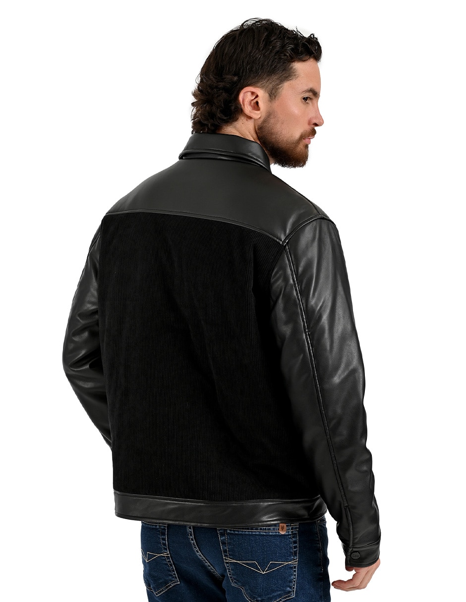 Chamarra casual con bolsillos para hombre 5