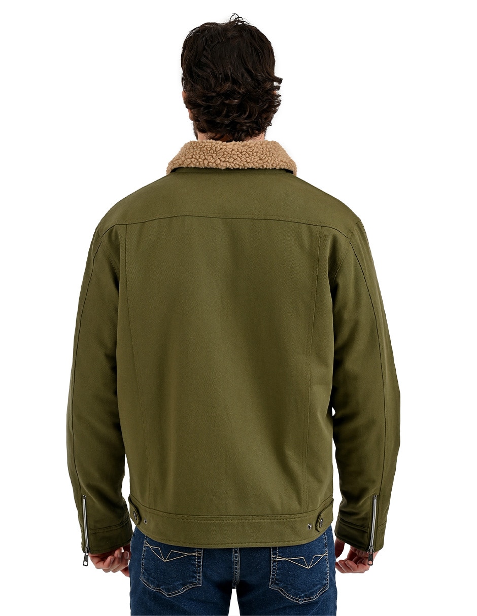 Chamarra casual con bolsillos para hombre 5