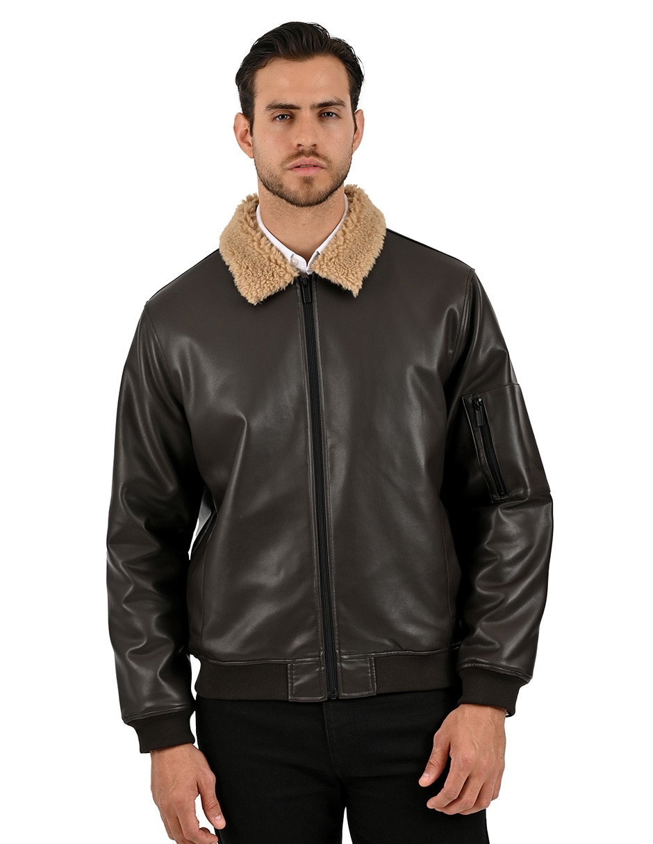 Chamarra casual con bolsillos para hombre Chamarra casual con bolsillos para hombre