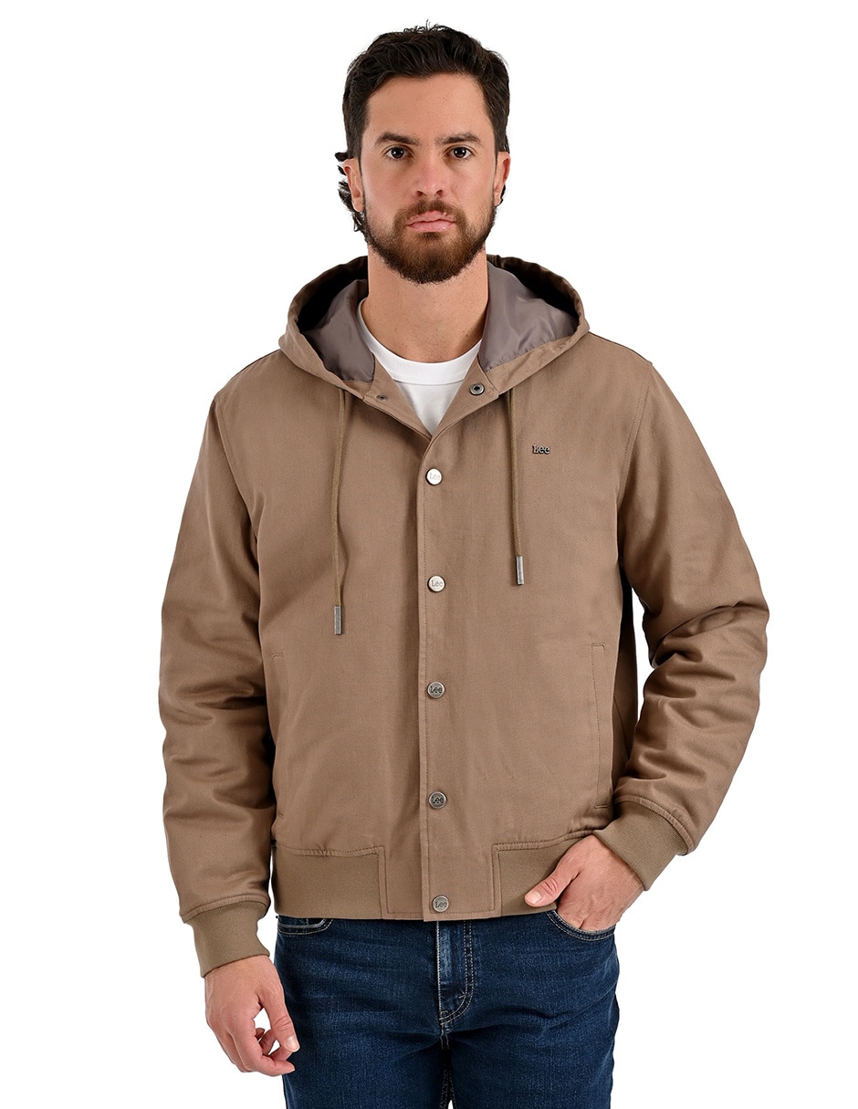 Chamarra casual de algodón con bolsillos para hombre 1