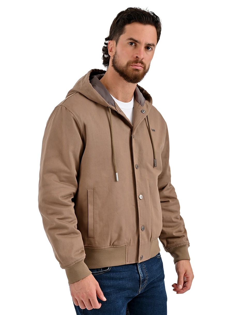 Chamarra casual de algodón con bolsillos para hombre 4