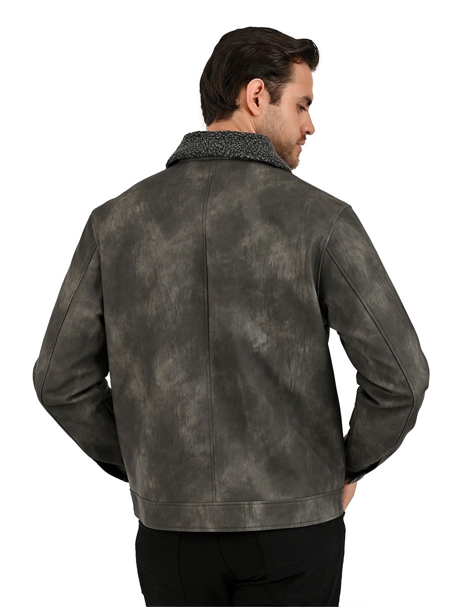 Chamarra casual con bolsillos para hombre 5