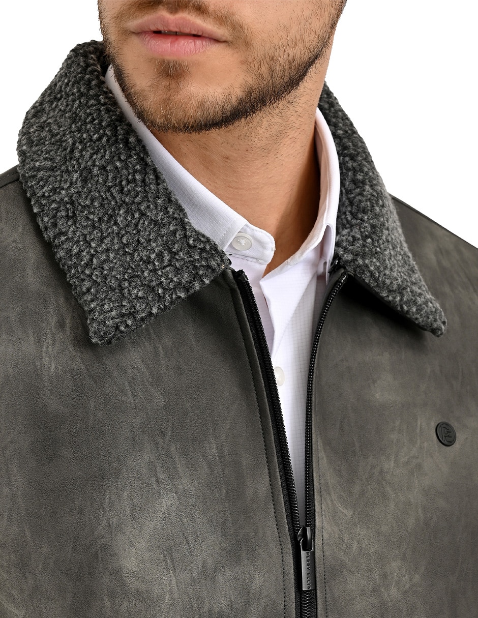 Chamarra casual con bolsillos para hombre 6