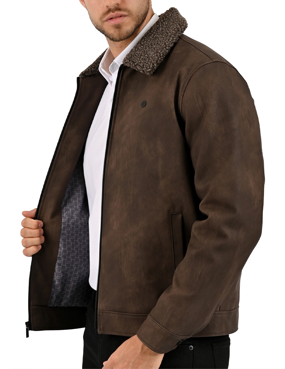 Chamarra casual con bolsillos para hombre 4