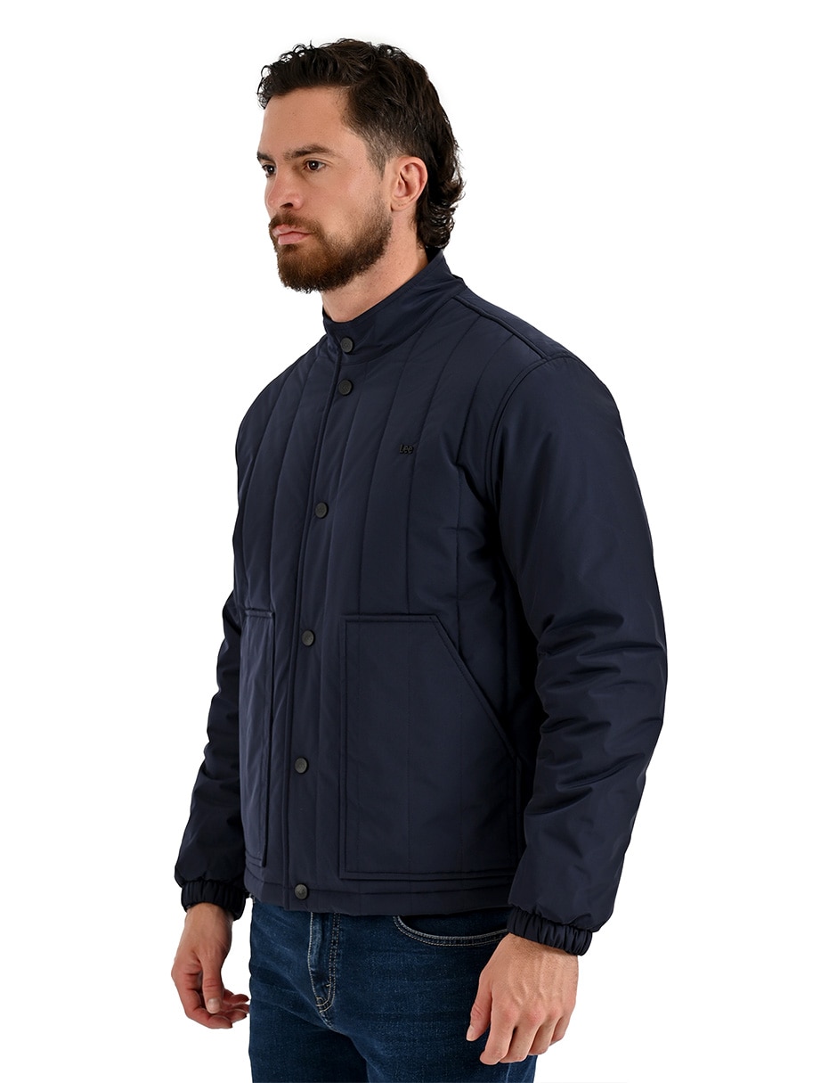 Chamarra casual con bolsillos para hombre 4