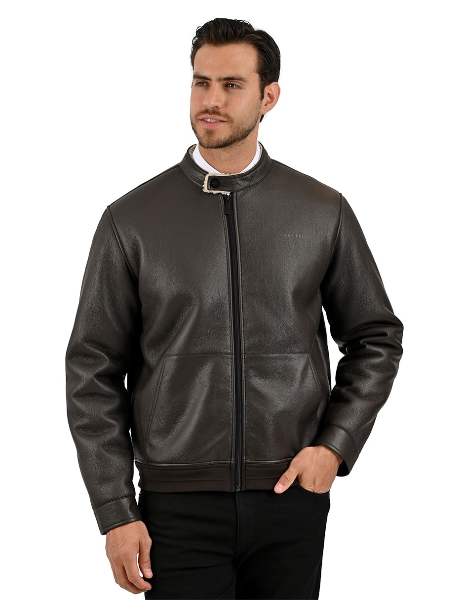 Chamarra casual con bolsillos para hombre