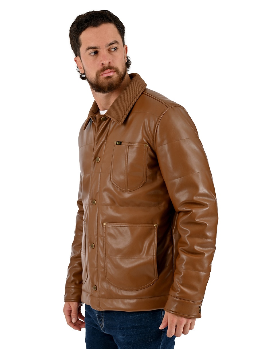 Chamarra casual con bolsillos para hombre 5