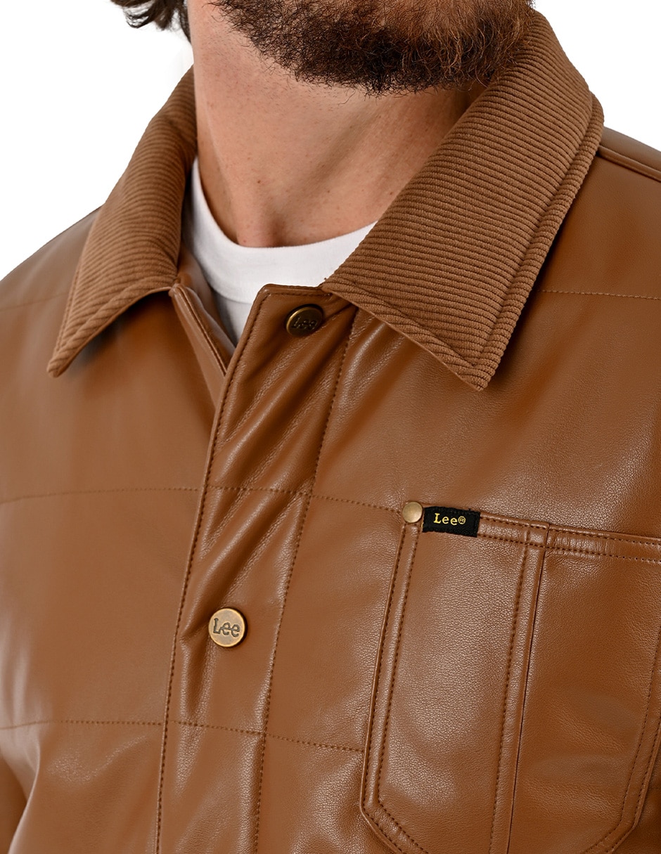 Chamarra casual con bolsillos para hombre 2