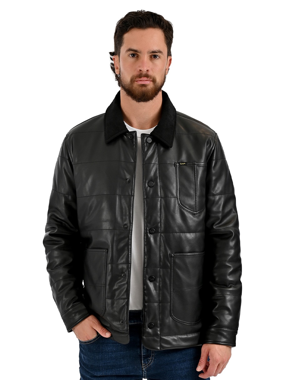 Chamarra casual con bolsillos para hombre 5