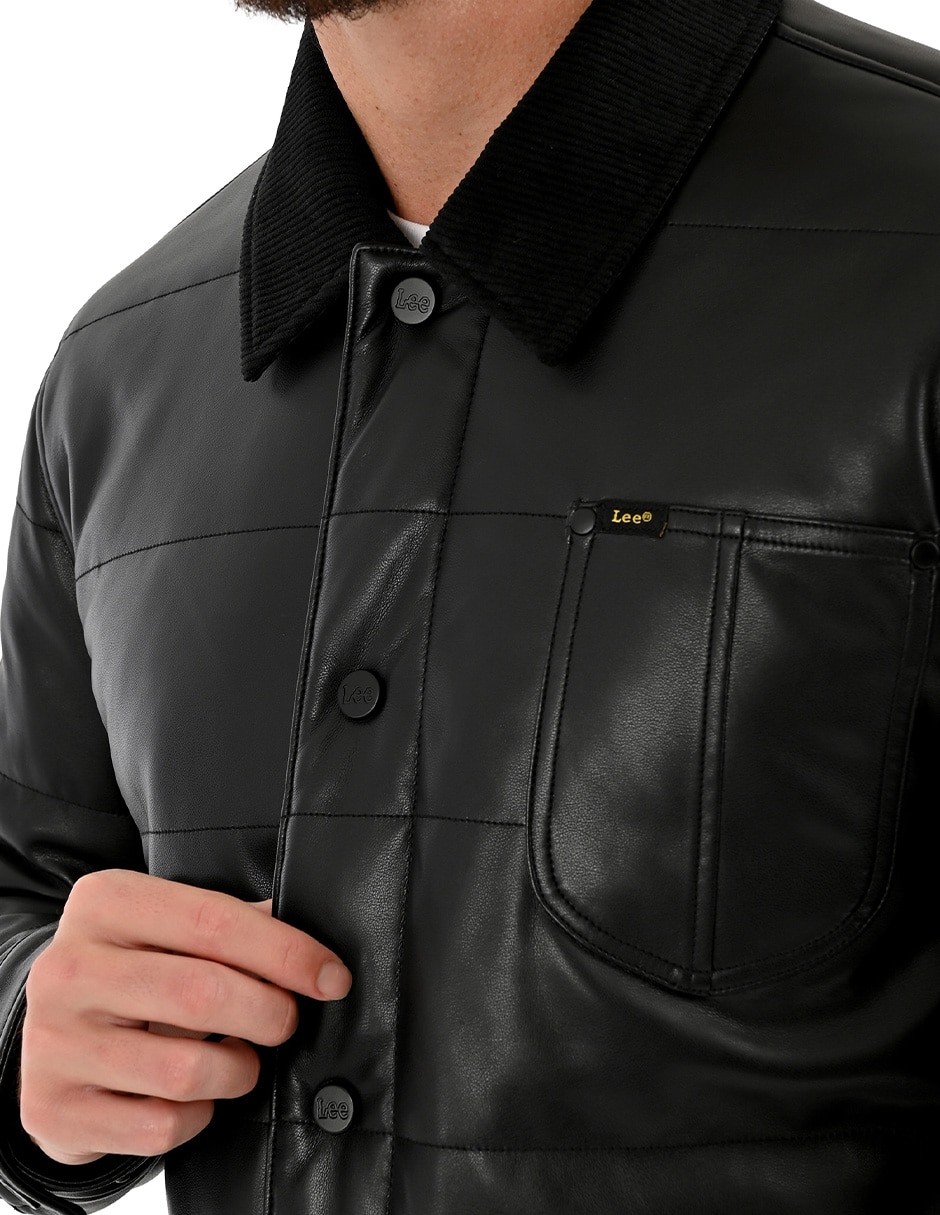 Chamarra casual con bolsillos para hombre 6