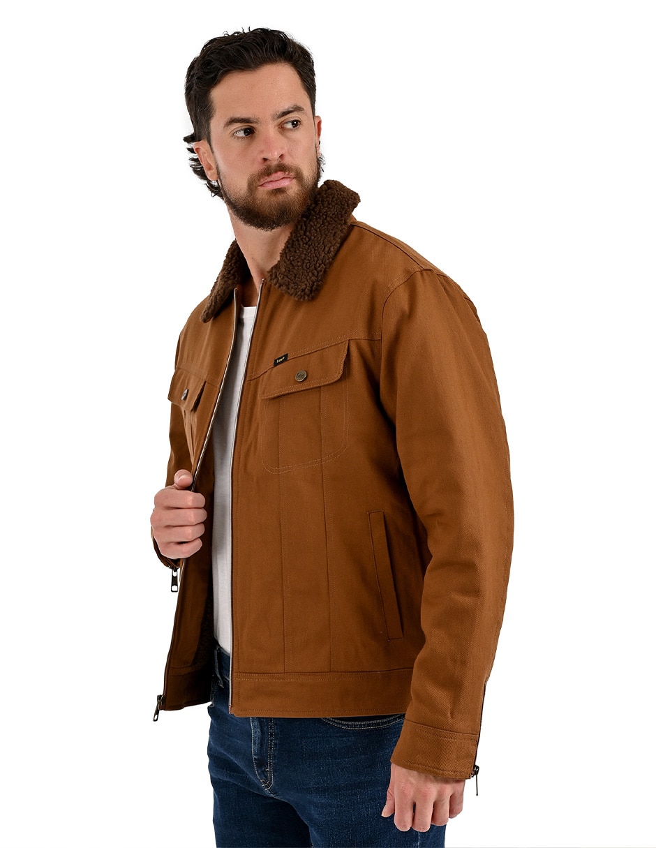 Chamarra casual con bolsillos para hombre 4