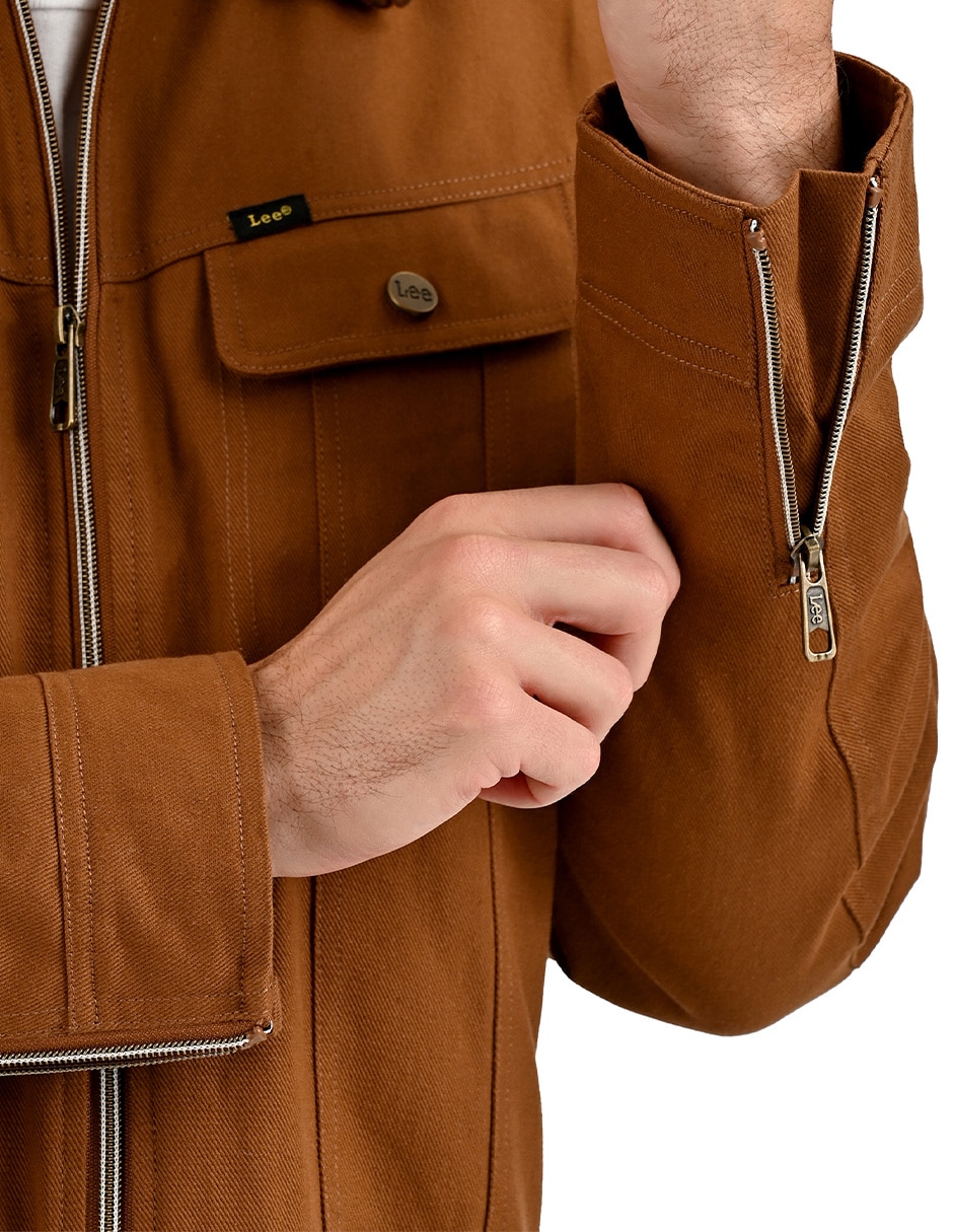 Chamarra casual con bolsillos para hombre 2