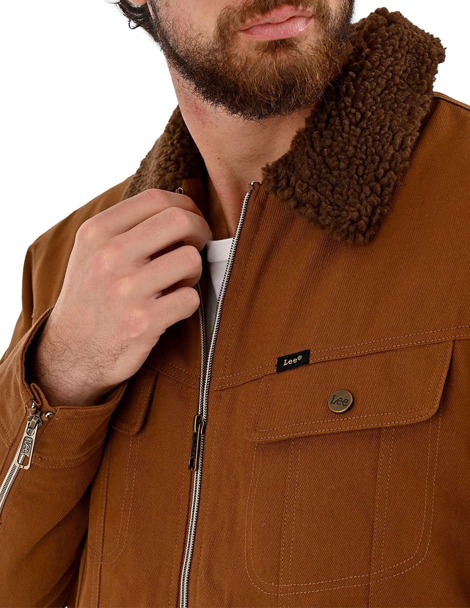 Chamarra casual con bolsillos para hombre 7