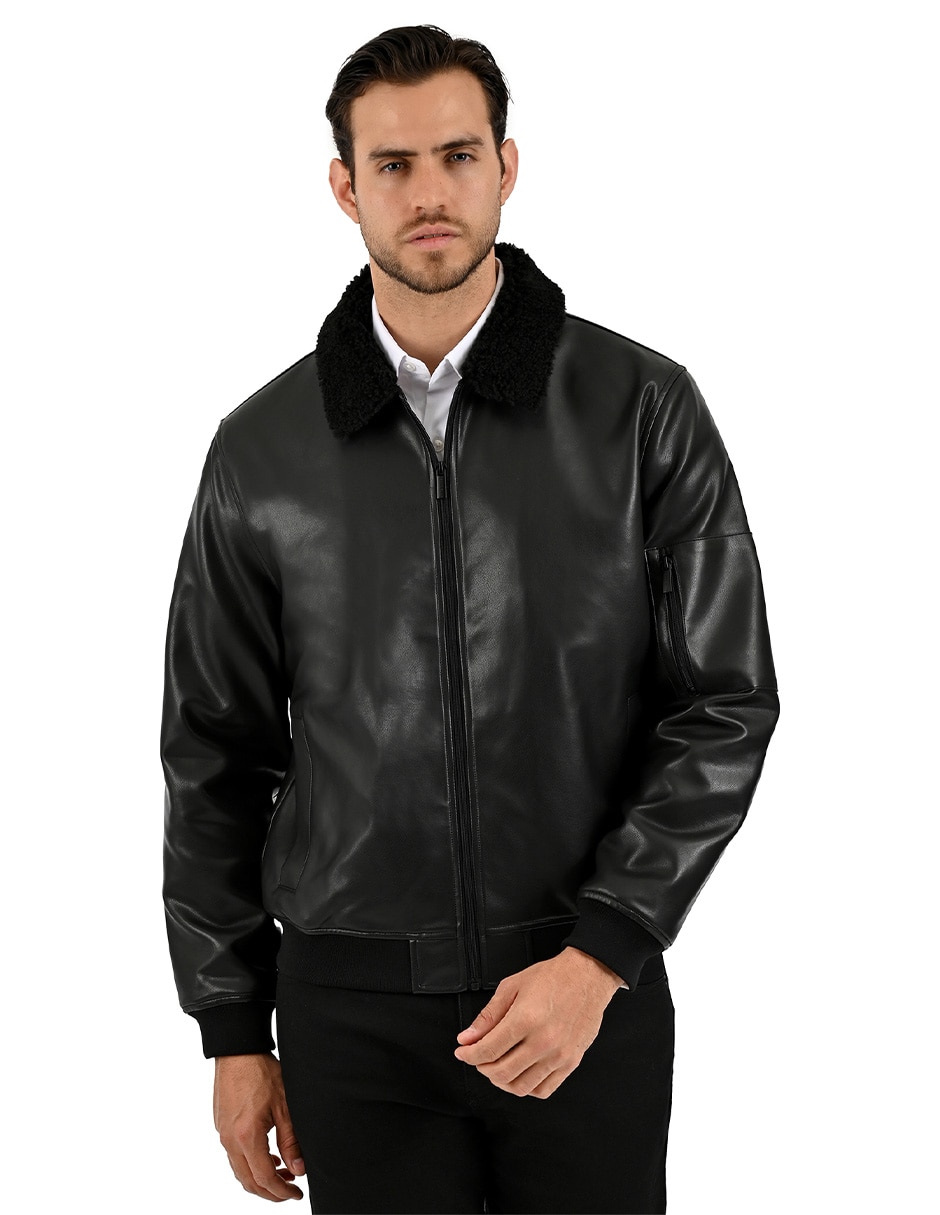 Chamarra casual con bolsillos para hombre 1